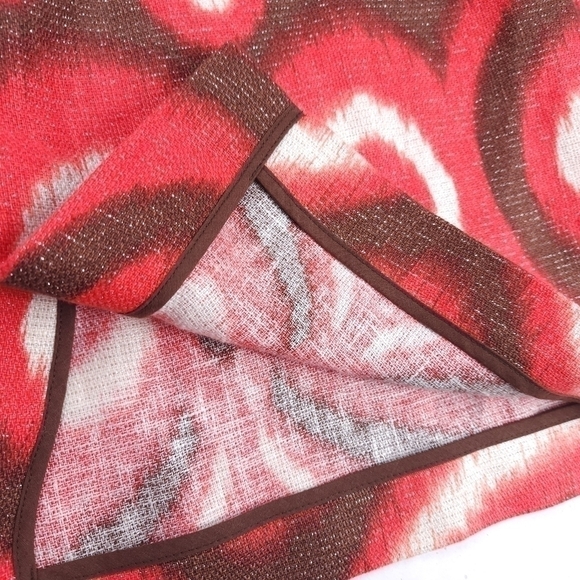 Tory Burch Linen Boho Smock Top Boat Neck Tunic Sz 4 - Picture 10 of 16